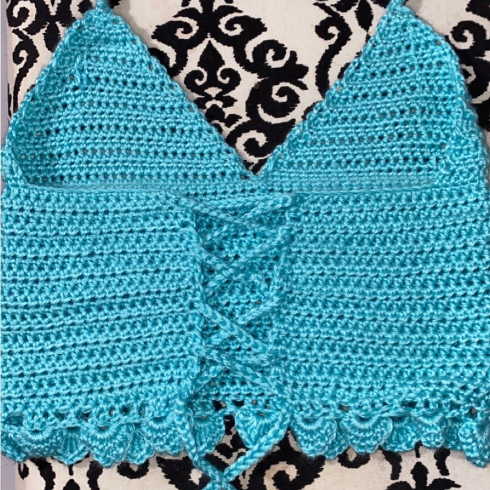 Handmade corset crochet top